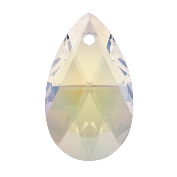 thumbnail image 2 of 925 Sterling Silver Crystal Pendant Necklace – Pear Blue AB, Austrian Crystals, 45cm 2 of 3