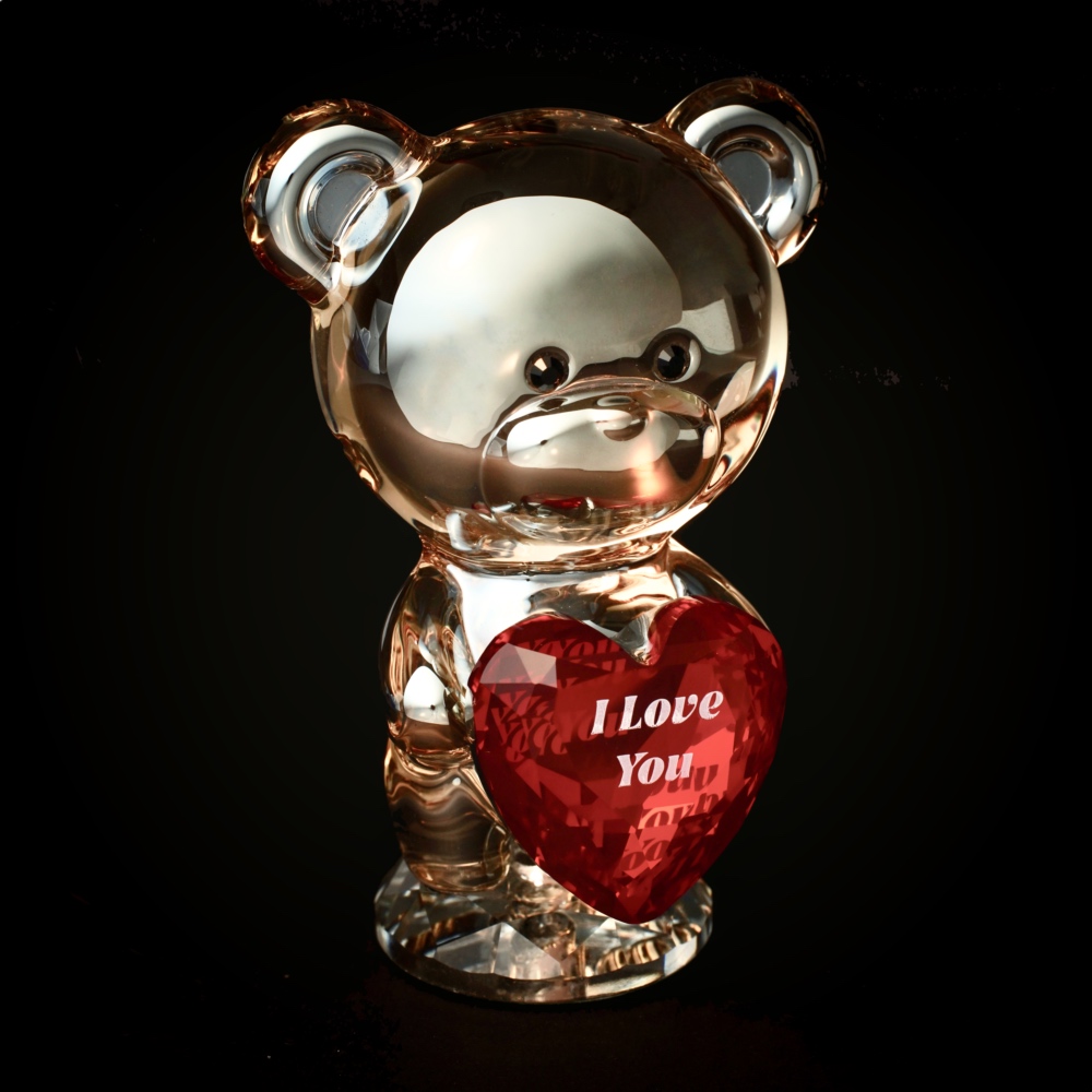 Crystal Art Tatty Teddy Karten-Set – DIY Diamantmalerei Mit Teddy-Motiv, 18x18 Cm